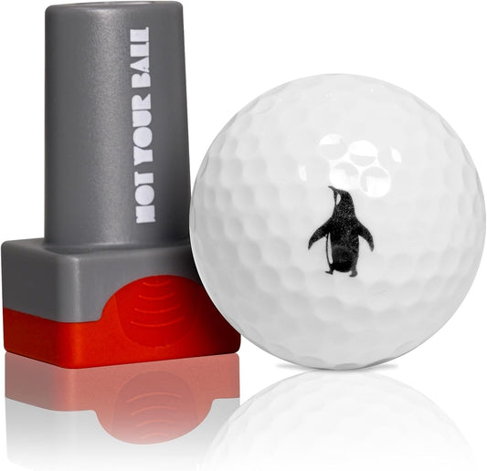 ZEETY Golf Ball Stamp, Golf Ball Stamper, Self-Inking Golf Ball Stamp Marker to Identify Golf Balls, Golf Gift Golf Accessories for Men and Women Golfers