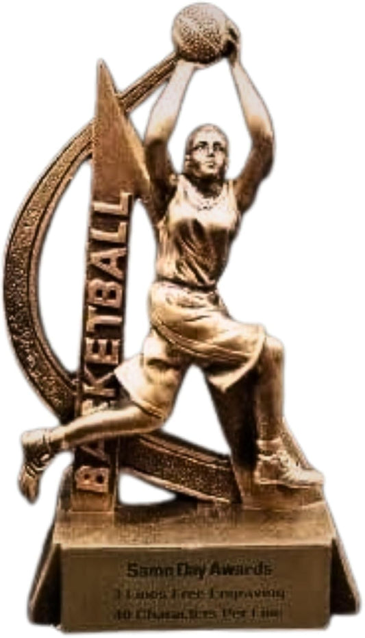 Sports Trophy – Ultra Action 6.5 Inch Engraved Resin Award – Personalized Recognition for Kids Youth Teams Schools Adult Leagues Coaches and Achievement Awards