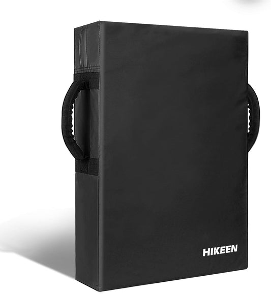 Hikeen Football Blocking Pad Training Equipment Denser Softer Foam Kick Pads for Football, Basketball, Hockey, Lacrosse Tackle Dummy - 24"x16" Kick Shield Pad with Handles (1PCS)