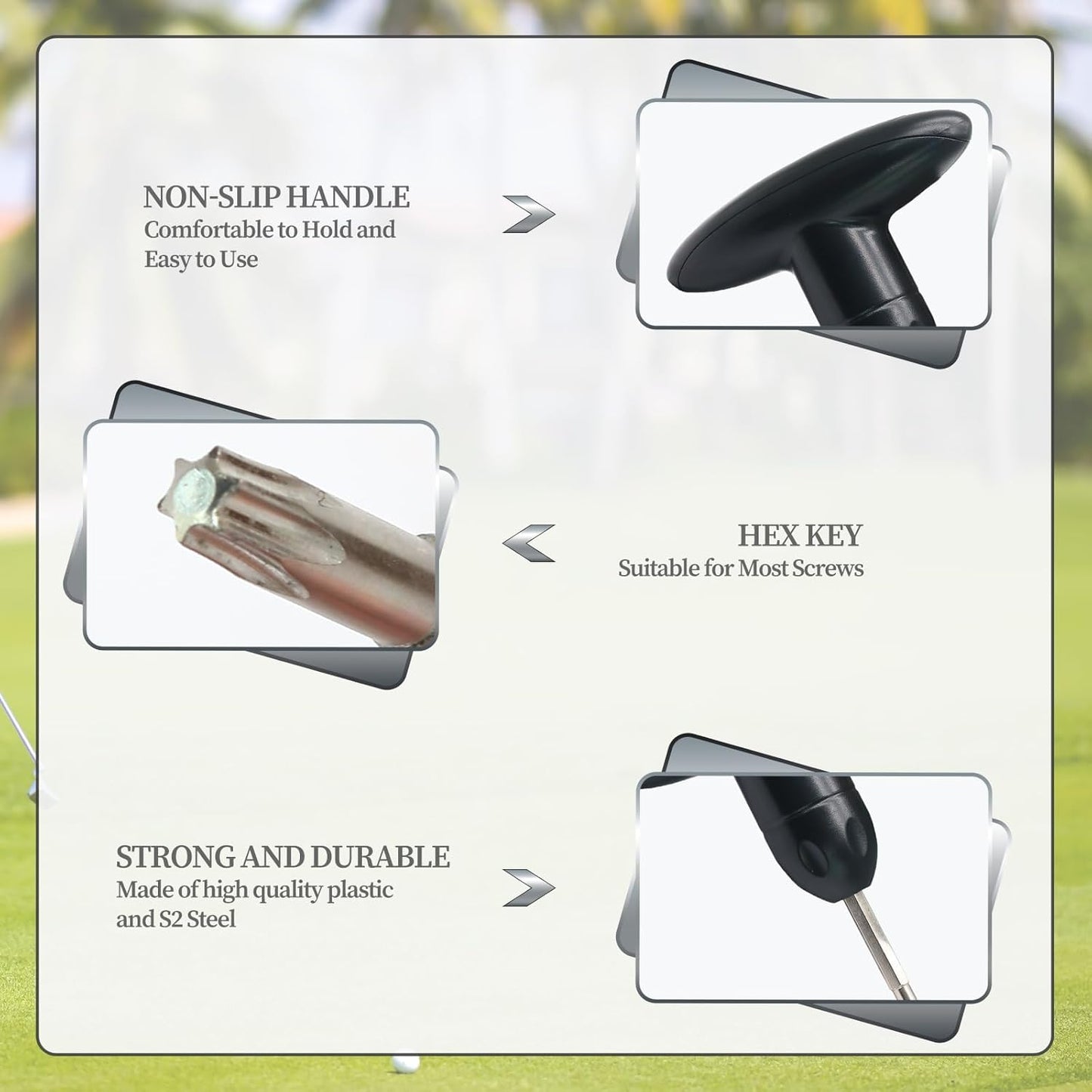 T25 Golf Wrench Tool, Golf Wrench Golf Head Adjustment Tool Golf Accessories for Golf Club Driver Shaft Adapter