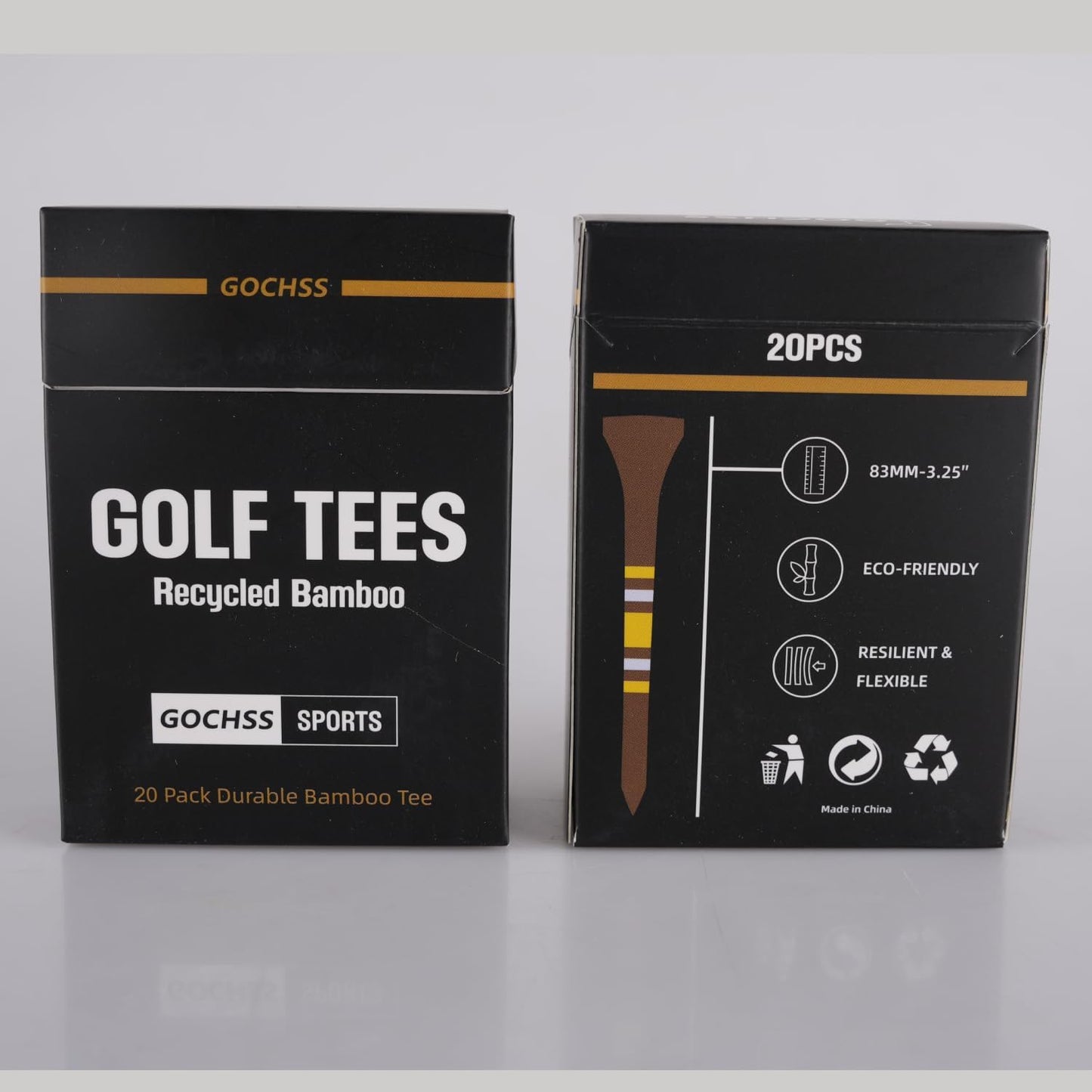 Premium Bamboo Golf Tees (83mm)