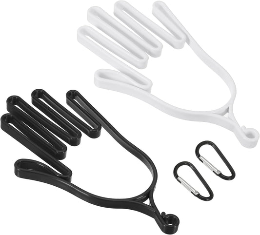 PATIKIL Golf Gloves Stretcher, Plastic Keeper Support Rack Holder Dryer Hanger Frame with Hanging Hook
