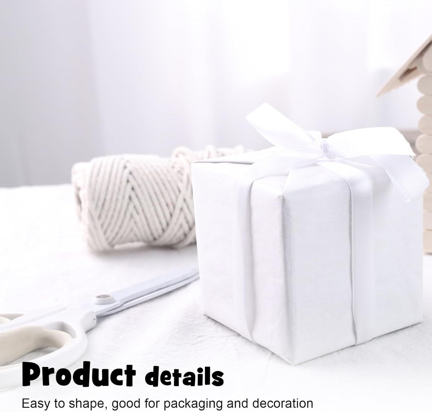 VGOODALL 450 Sheets White Tissue Paper, 11.5x8 Inch Gift Wrapping Paper for Holiday Birthday DIY Crafts Project