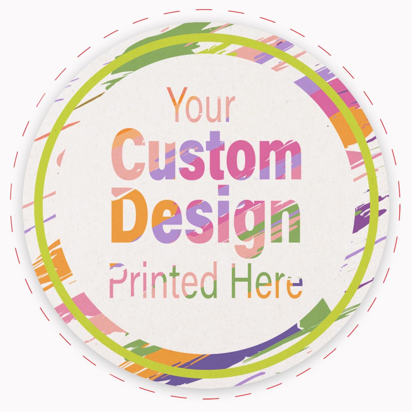 B.E. Green Custom Coasters - Pulpboard Personalized Coasters for Drinks - Full Color Print - Reusable & Absorbent - Beverage Coaster - Promo Events & Celebrations - Pack of 50-4" Round Full Coverage