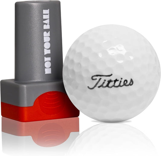ZEETY Golf Ball Stamp, Golf Ball Stamper, Self-Inking Golf Ball Stamp Marker to Identify Golf Balls, Golf Gifts Golf Accessories for Men and Women Golfers