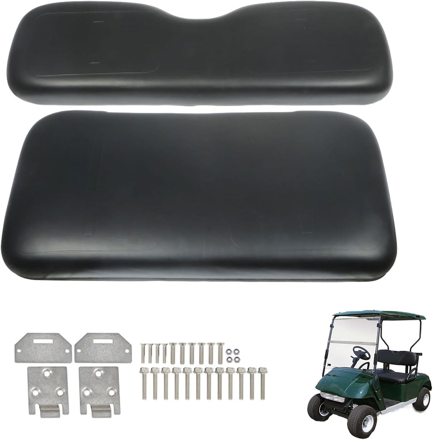 GXYWADY Black Golf Cart Front Seat Cushion Replacement for EZGO Medalist TXT 1994-2013