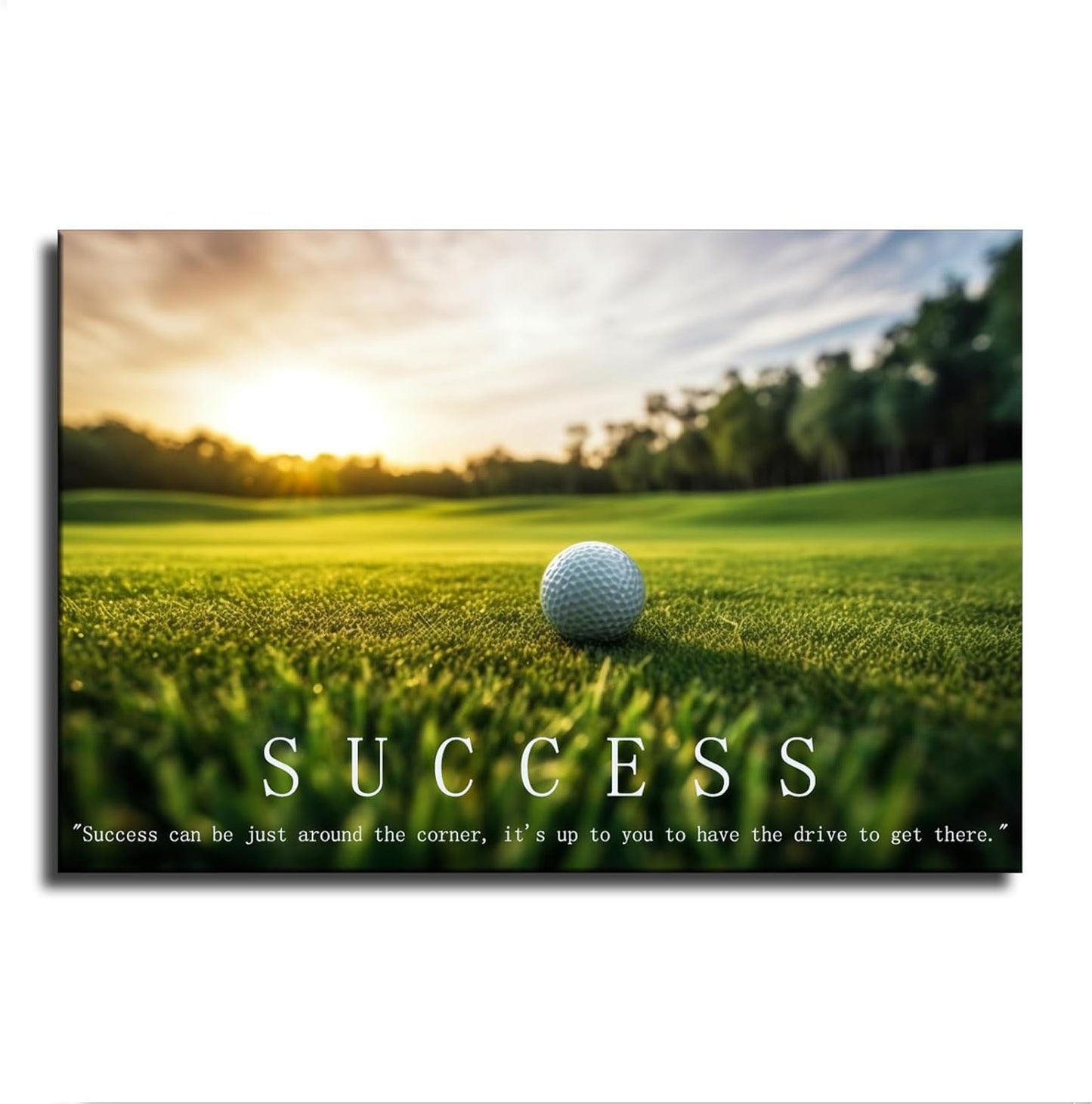 Golf Inspirational Quotes Wall Art Posters Pictures for Gallery Room Aesthetic Living Room Bathroom Bedroom Decor (12×18inch_Unframed)