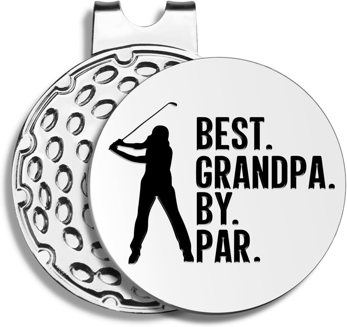 Best Dad by Par Golf Ball Markers, Men's Golf Accessories, Birthday Retirement Golf Gifts for Dad Husband Grandpa