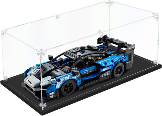 3MM Acrylic Display Case for 1:14 Scale Diecast Car Model Car Thickened Clear Acrylic Display Box for Lego 42123 / 42154 (15.75x7.87x5.91inch, 1:14 )