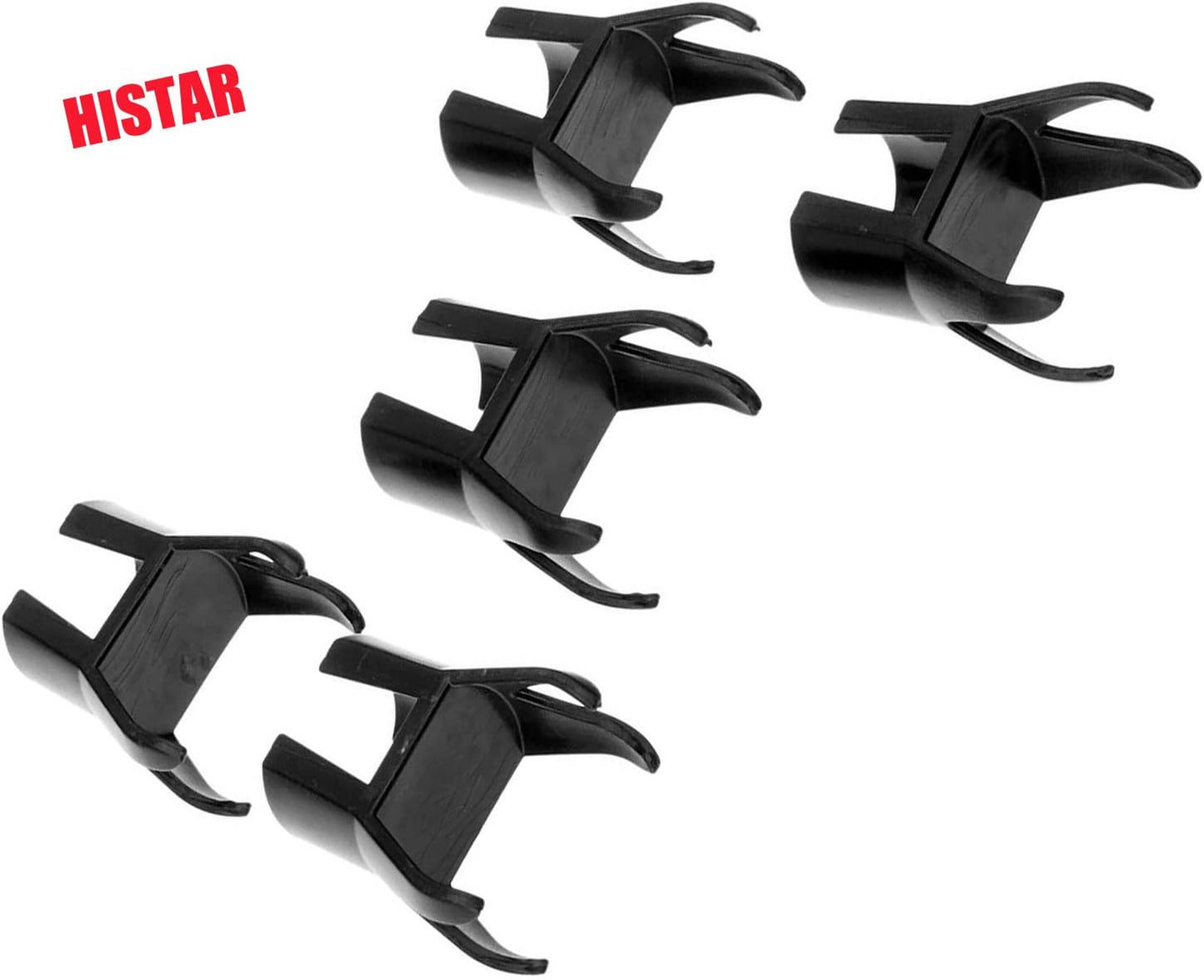 HISTAR 5Pcs Golf Ball Pick Up Retriever Putter Grip Finger Rubber Picker Tool Black