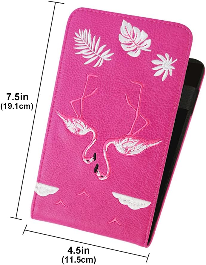 Myartte Golf Scorecard Holder Cover Yardage Book Cover with Golf Ball Marker and A Free Pencil 4.5 × 7.5 inches Black Blue Pink Multi-Color