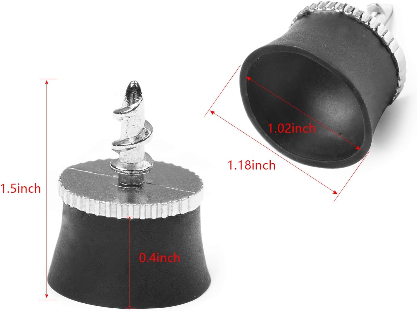 Golf Ball Pick Up Retriever, Suction Cup Golf Ball Grabber Sucker Tool for Putter Grip Golf Accessory, Black