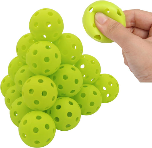 Avesfer 12/20/40 Pack Plastic Golf Balls Soft [Anti-Crack] 42mm Training Golf Balls for Swing Practice Golf Balls for Backyard Limited Flight Airflow Hollow at Home Use Indoor Green