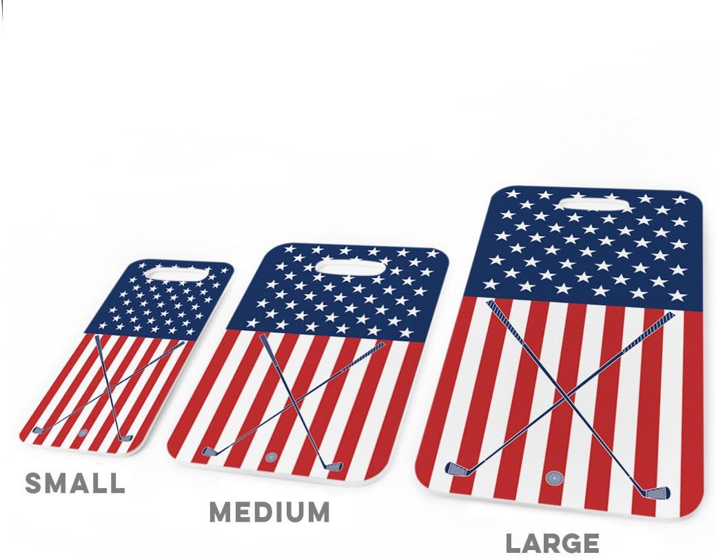 ChalkTalkSPORTS Golf Luggage & Bag Tag | USA Golfer | No Personalization on Back | Large