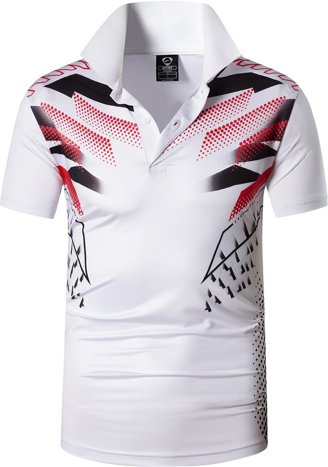 jeansian Men's Sport Outdoor Quick Dry Fit Short Sleeves Polo Tee Shirt Tshirt T-Shirt Tops Golf Tennis Bowling LSL195