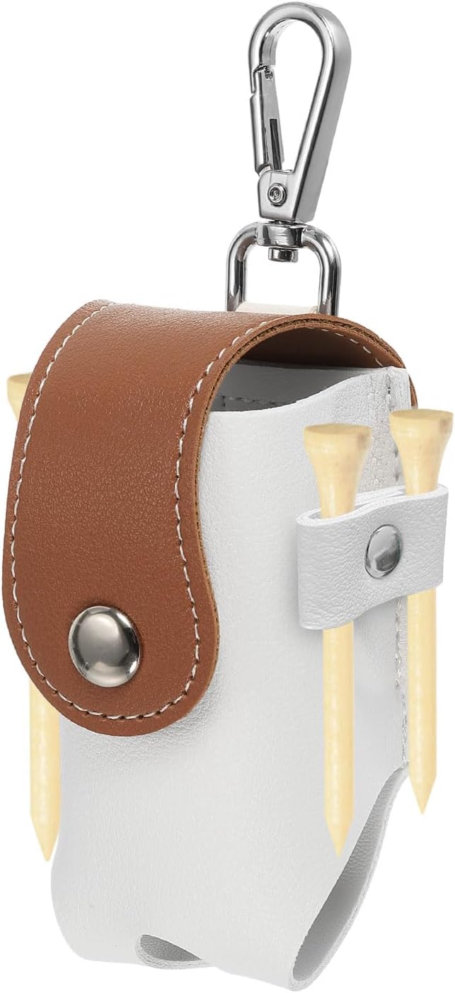 PATIKIL Golf Ball Waist Bag, Golf Ball Carry Pouch with Tee Holder, Buckle, Clip for Women Men Belt Golf Storage