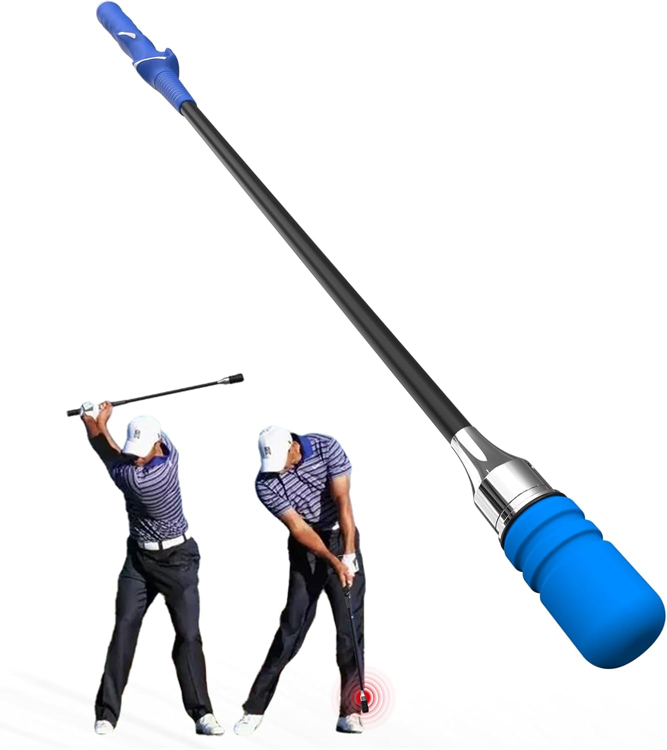 Rocalt Golf Swing Trainer, Click Stick Golf Trainer Speed & Tempo Stick for Grip/Warm-Up Training, Right-Handed Golf Training Aid with Click Sound, Helps Improve Flexibility & Maintain Balance
