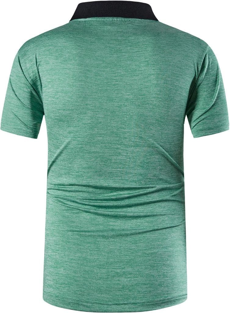 jeansian Men's Sport Outdoor Quick Dry Fit Short Sleeves Polo Tee Shirt Tshirt T-Shirt Tops Golf Tennis Bowling LSL195