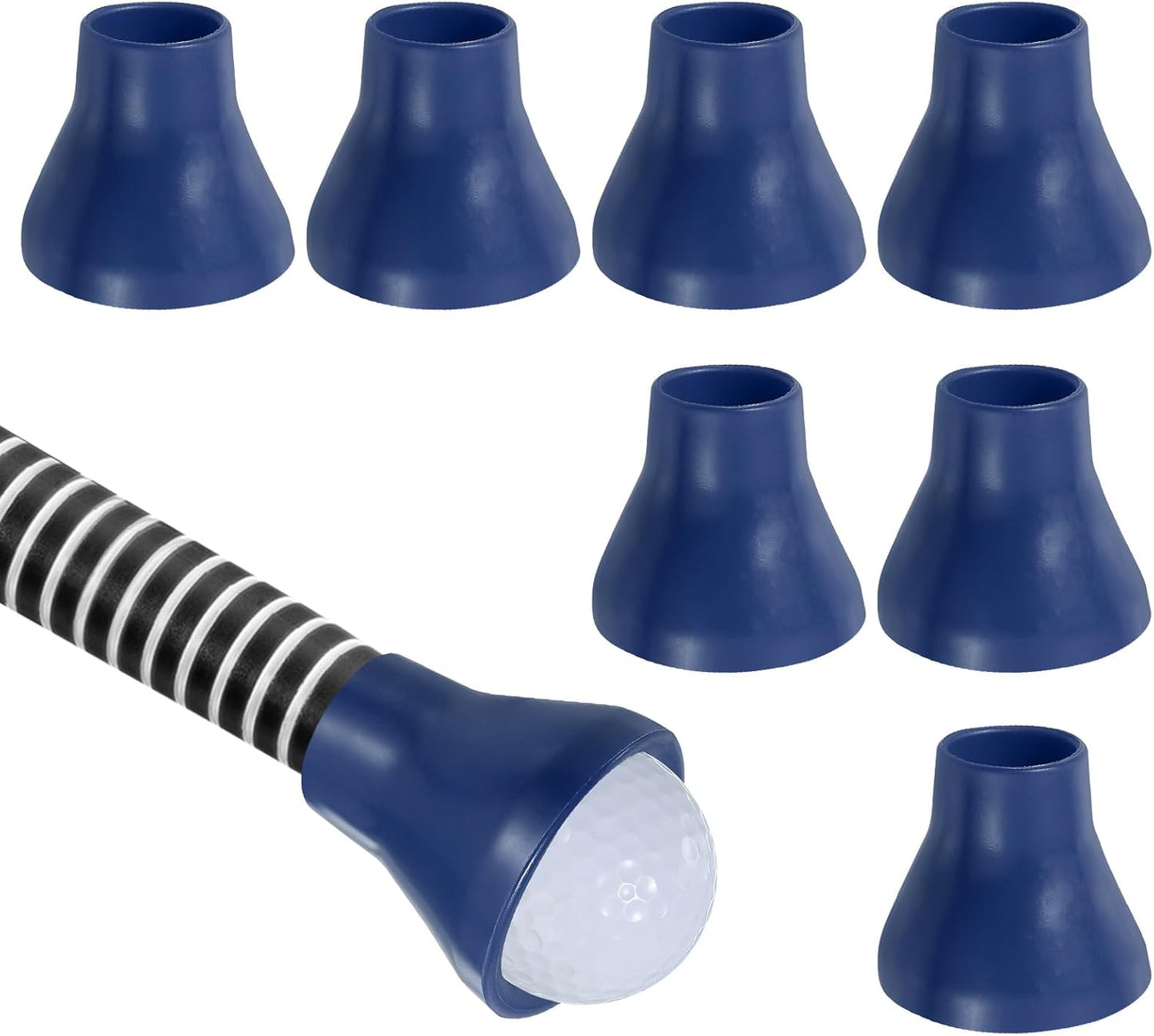 PATIKIL Golf Ball Retriever Grabber, Golf Ball Suction Cup Grabber Rubber Putter Grip Picker Upper Tool for Golfers Putter Swing Handle Accessories