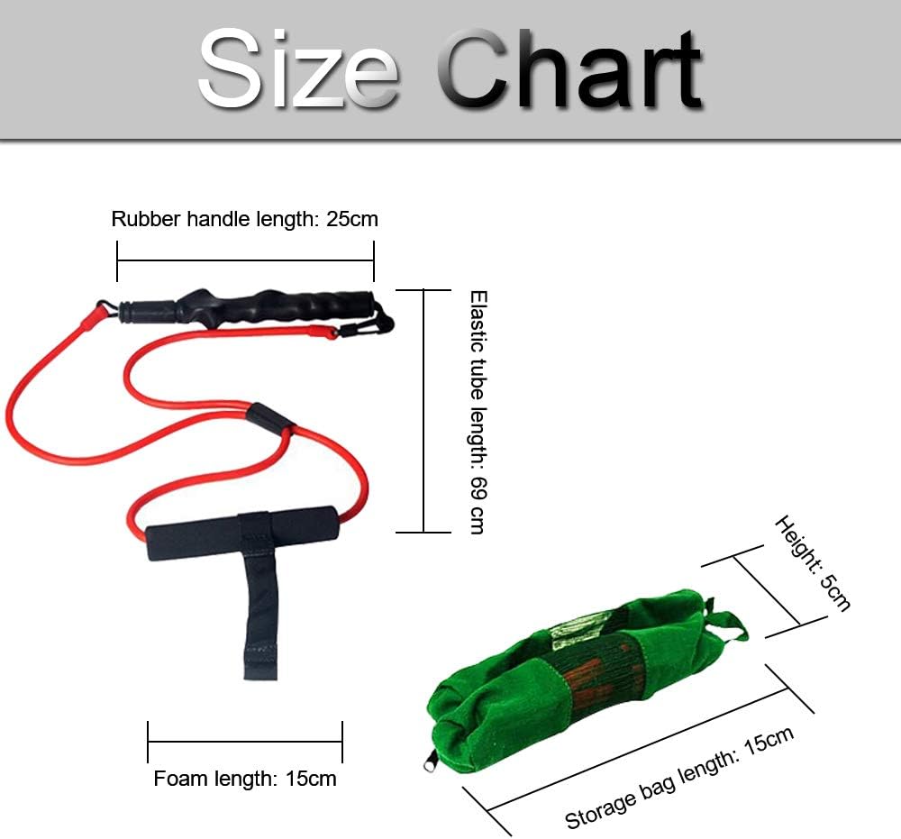 KIKIGOAL Golf Exerciser Resistance Bands Exercise Fitness or Pilates Workout Gym Sports Swing Cord