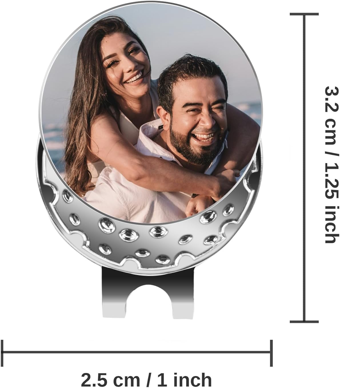 Personalized Golf Ball Markers with Hat Clip