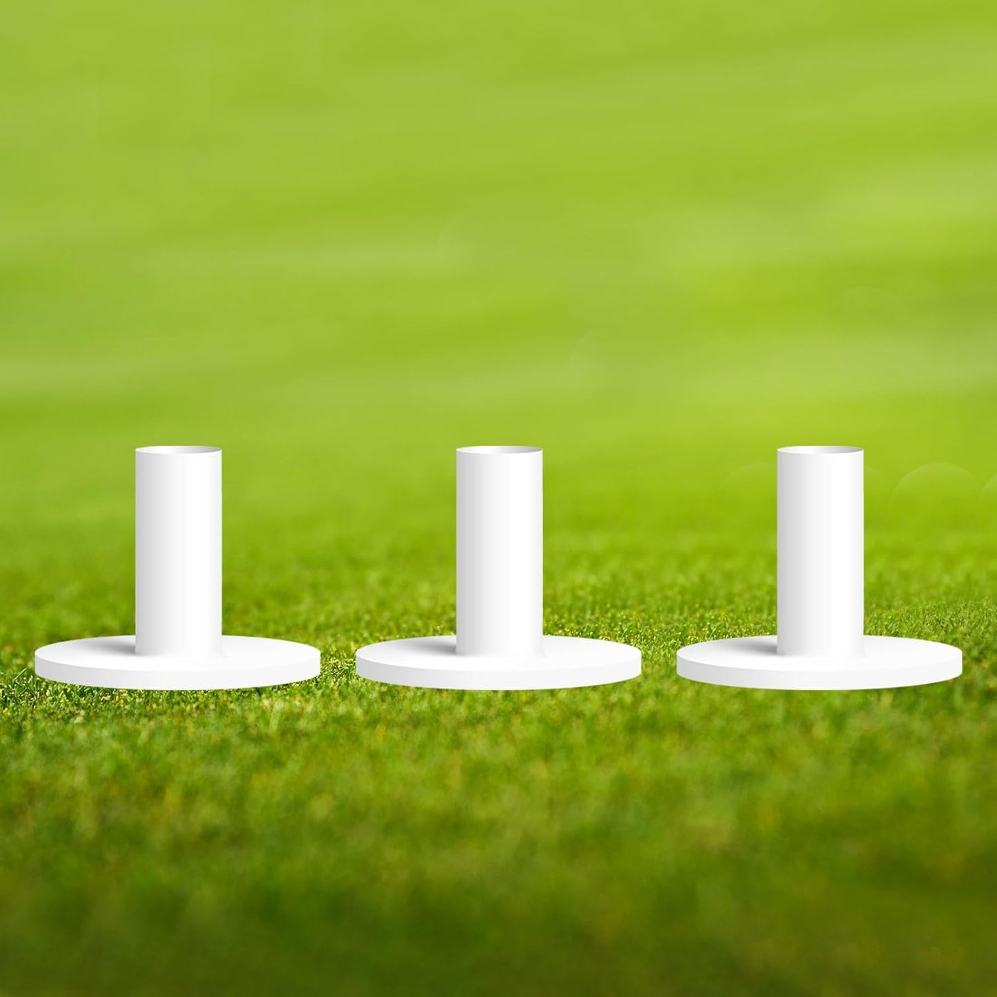 FINGER TEN Golf Rubber Tees Driving Range Value 3/4 Pack, Mixed or Same Size 1.5’’ 2.25’’ 2.75’’ 3’’ for Durable Practice Mat Holds Ball Well