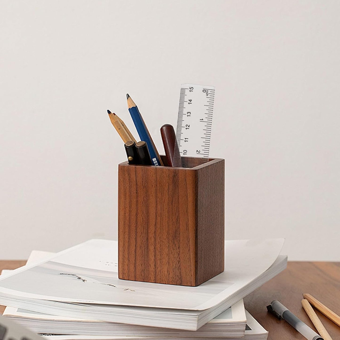 ZUFECY 8-Pack Flexible 6" Rulers - Transparent Bendable Plastic with Non-Slip Grip, Lightweight for Geometry Class