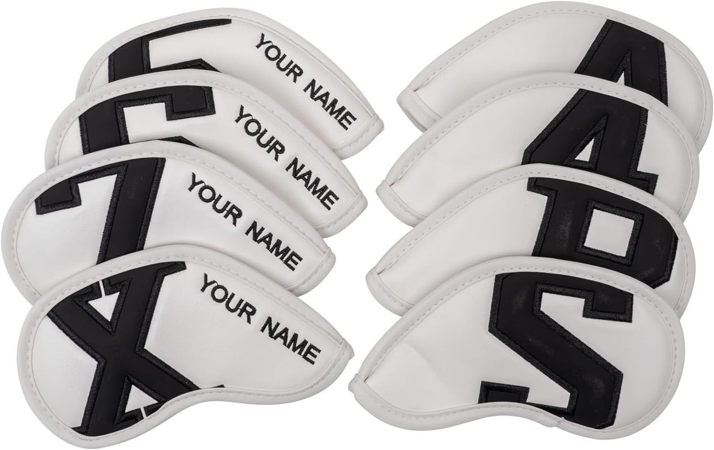 Craftsman Golf Magnetic Iron Headcovers Protective Cover with Large No. Available for Customize Name