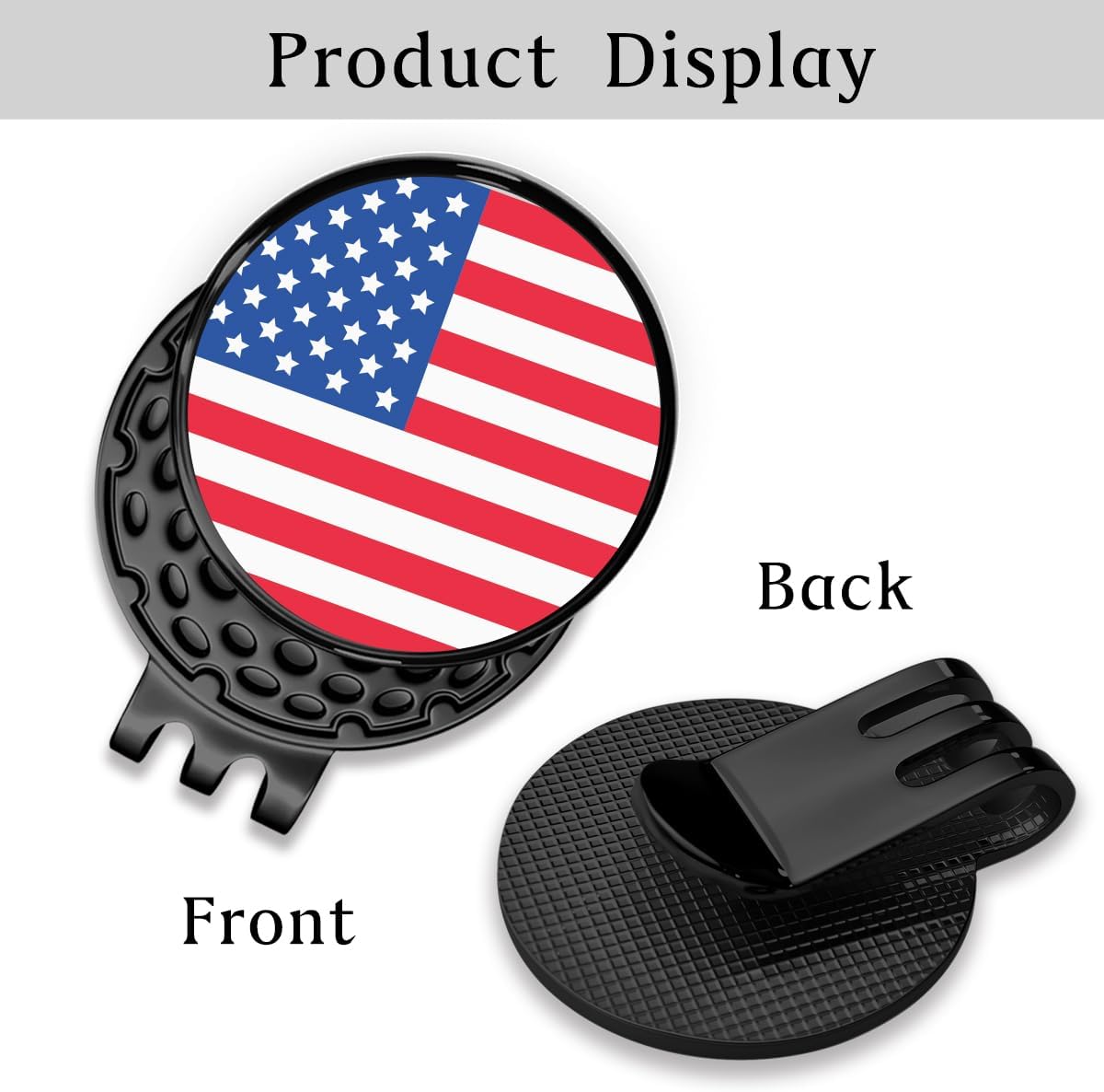 Personalized Golf Ball Marker Hat Clip – Custom Magnetic Marker with Your Photo, Name, Logo or Initials – Unique Golf Gift for Men, Dad, Coach, Golfer