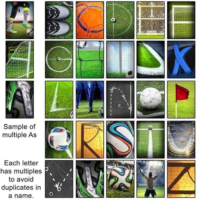 Soccer Futbol Name Art - Personalized Gift (6.5"x18" Block Mount)