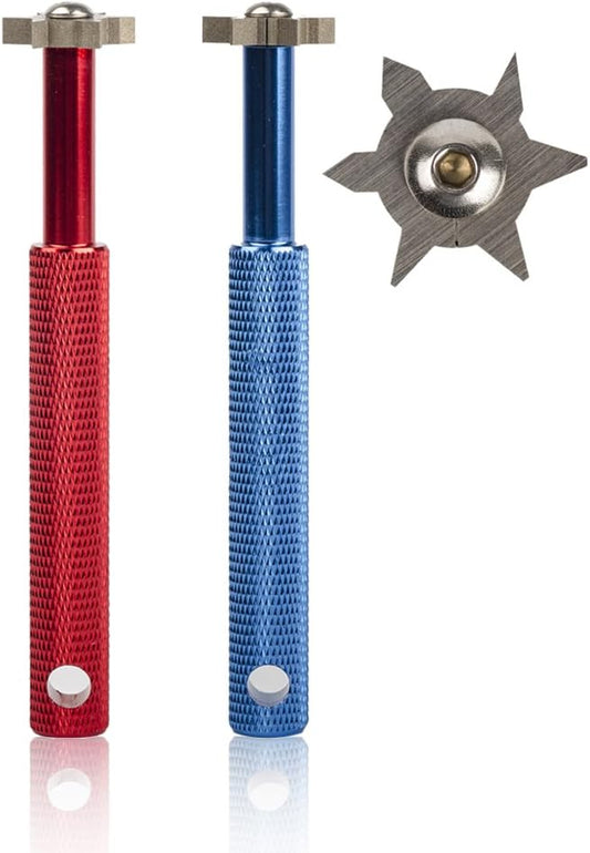 HIFROM Groove Sharpener with 6 Heads - Golf Club Groove Sharpener Re-Grooving Tool and Cleaner for All Irons Pitching Sand Lob Gap and Approach Wedges and Utility Clubs ¡­