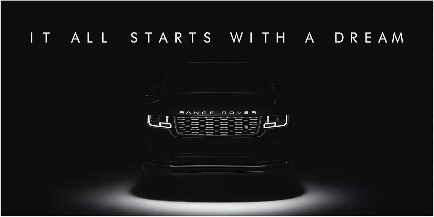 Motivational Wall Art for Office, Super Car Art Canvas, Inspirational Automotive Decor for Range Rover Sportscar Lovers, Motivational Wall Decor for Office and Home, Car Poster (20" x 40" in)