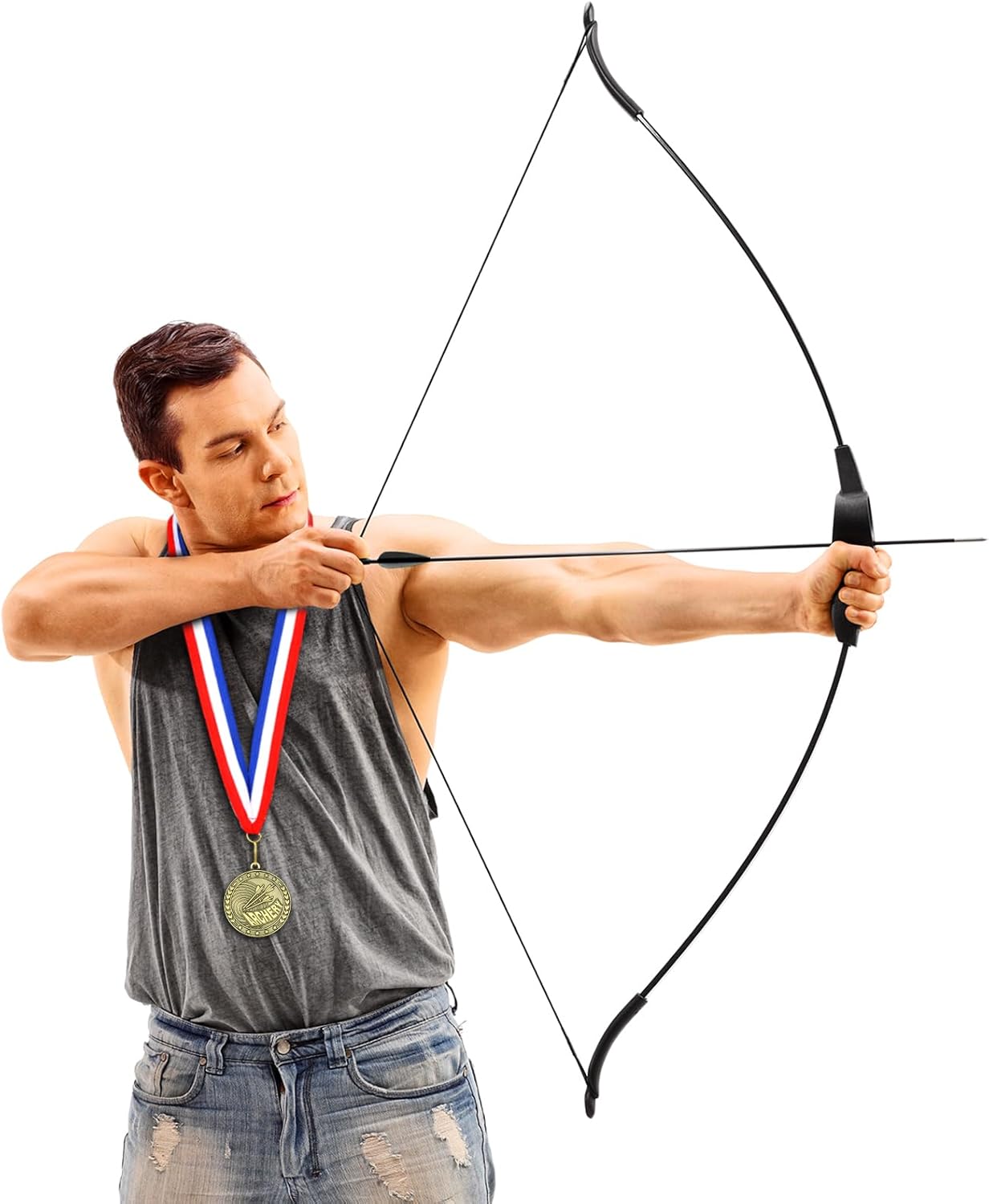 36 Pcs 2'' Gold Medals Bulk Volleyball Football Basketball Soccer Baseball Archery Dink Ball Cheer Track Bowling Awards Medals with Ribbons for Sports Participation Winner Gift