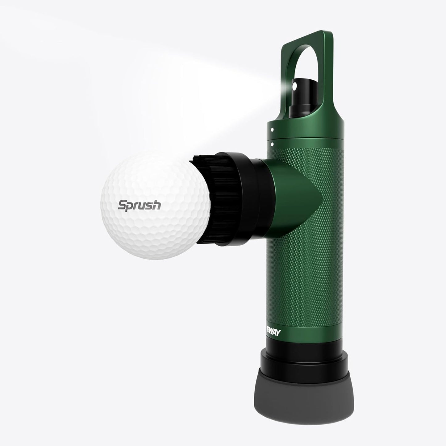 Golf Club Brush Cleaner with Water Spray Bottle and Sponge - Clean Golf Clubs Golf Balls Shoes All at Once - Heavy Duty - Golf Cleaning Device - Golf Accessories- USA Company (Sport Green)