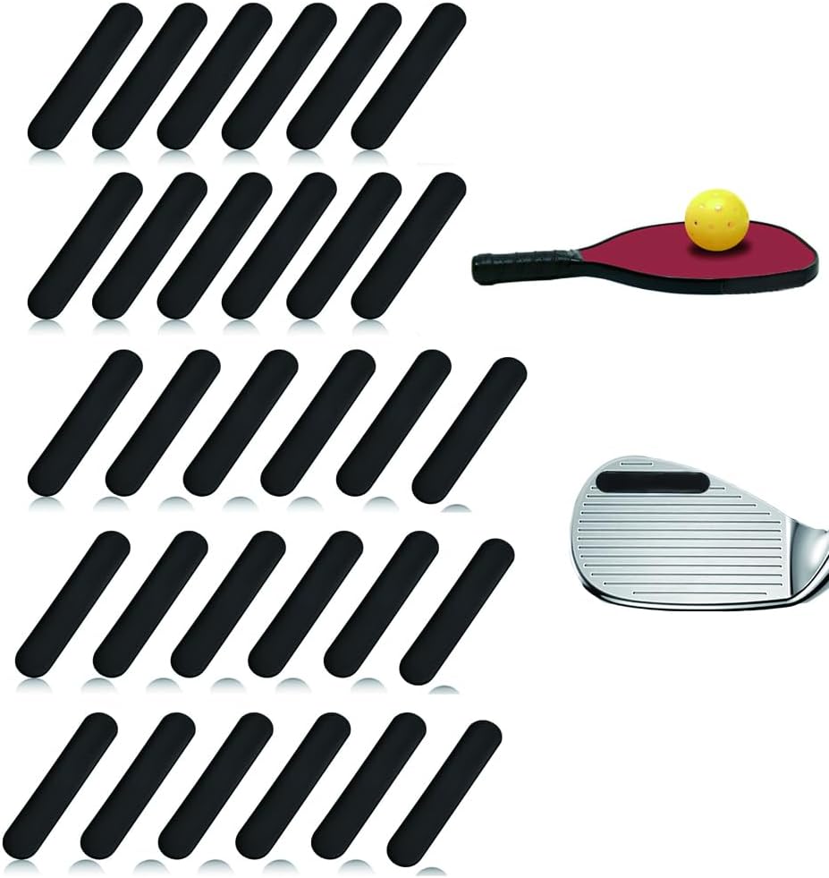 Golf Lead Tape Pickleball Lead Tape Adhesive Lead Sheet 30pcs 2.0×0.4in 3g,Golf Training Accessories|for Golf Iron Woods Putter or Tennis Racket Badminton Racket Weight Adjustment