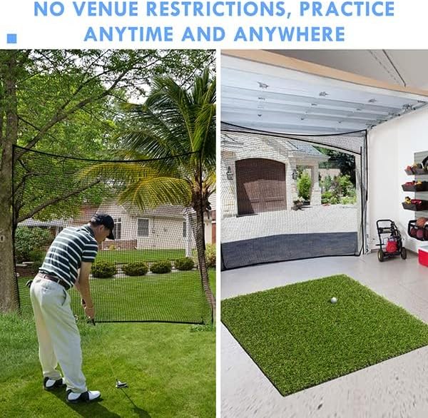 Golf Net,10Ft,15Ft,20Ft,25Ft, 30Ft, 40Ft Golf Practice Net,Sports Practice Barrier Net, Heavy Duty Ball Netting Golf Hitting Net, DIY Ball Net,Baseball Net Hockey Net and Chipping Net