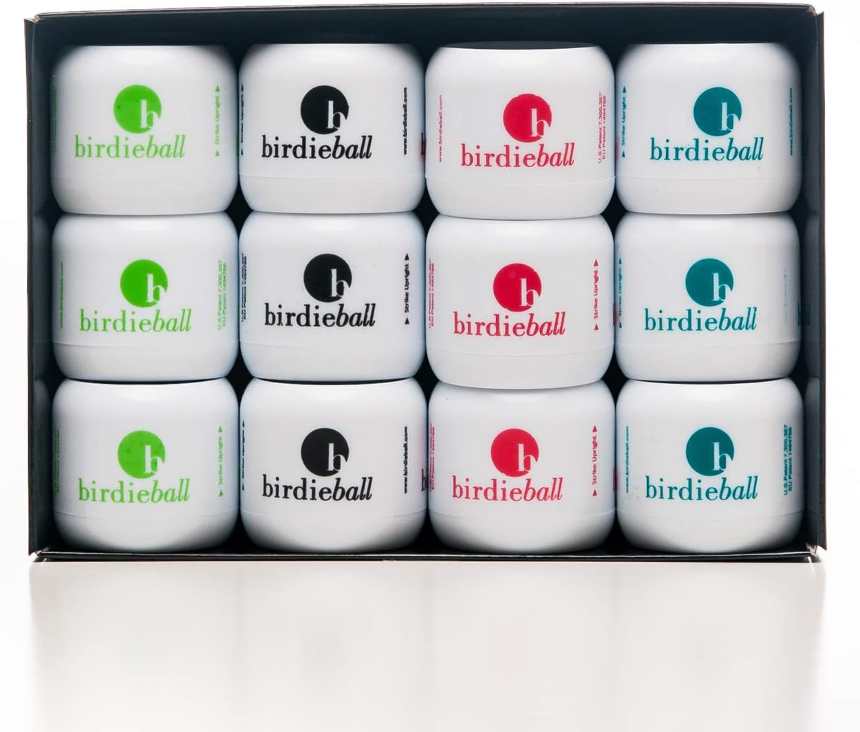 BirdieBall Practice Golf Balls, Full Swing Limited Flight Golf Practice Balls, Perfect Training Aid for All Golfers (pack of 12)