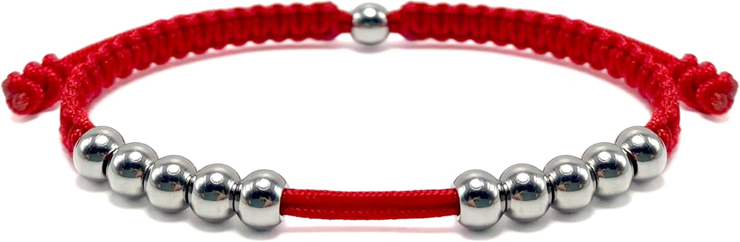 LAMIBEE Golf Stainless Steel 10 Beads Score Counter Bracelet, Golf Stroke Count Bracelet, Resizable and Easy to Adjust Golf Round Scoring Tracker, Durable and Stylish Golf Accessory