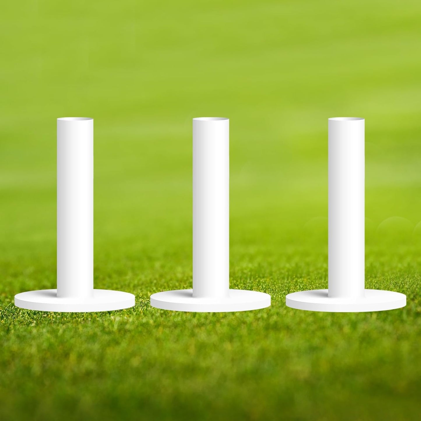 FINGER TEN Golf Rubber Tees Driving Range Value 3/4 Pack, Mixed or Same Size 1.5’’ 2.25’’ 2.75’’ 3’’ for Durable Practice Mat Holds Ball Well