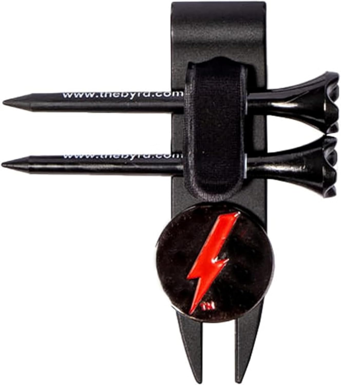 The Byrd Divot Clyp Golf Multitool - Divot Tool & Clip | Organizes Your Tees, Ball Marker & Divot Tool All in One | Essential Golf Gear for Focused Rounds | Golf Accessories for Men (Black)