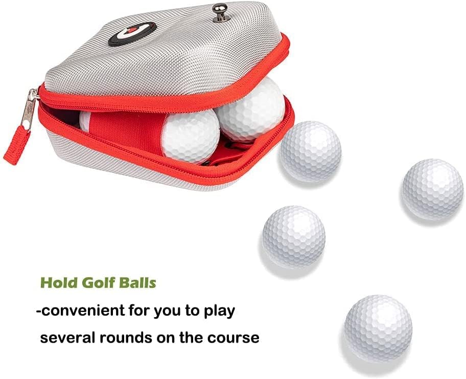 ACHIX Golf Rangefinder Hard Shell Case Compatible with Bushnell/Callaway, Universal Range Finder Carry Bag with Carabiner Belt Clip