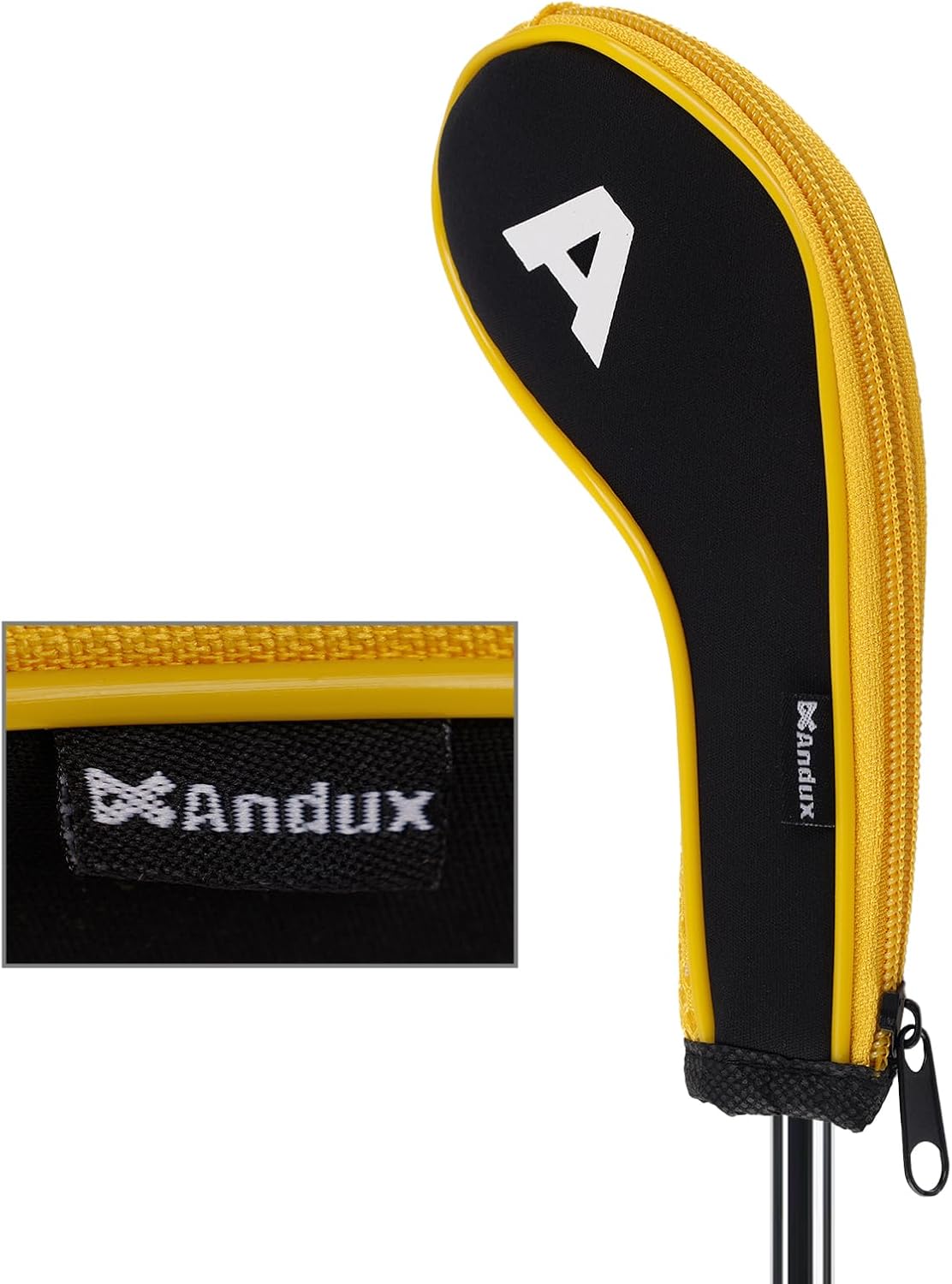 Andux 12pcs/Set Golf Iron Club Head Covers Number Print Long Neck with Zipper