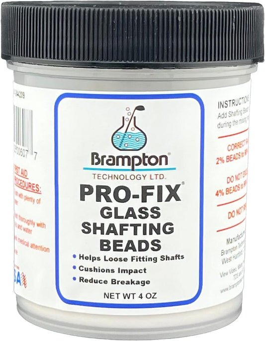 Brampton PRO-FIX Glass Shafting Beads - Golf Club Shaft Installation Stabilizer - Increase Bond Strength