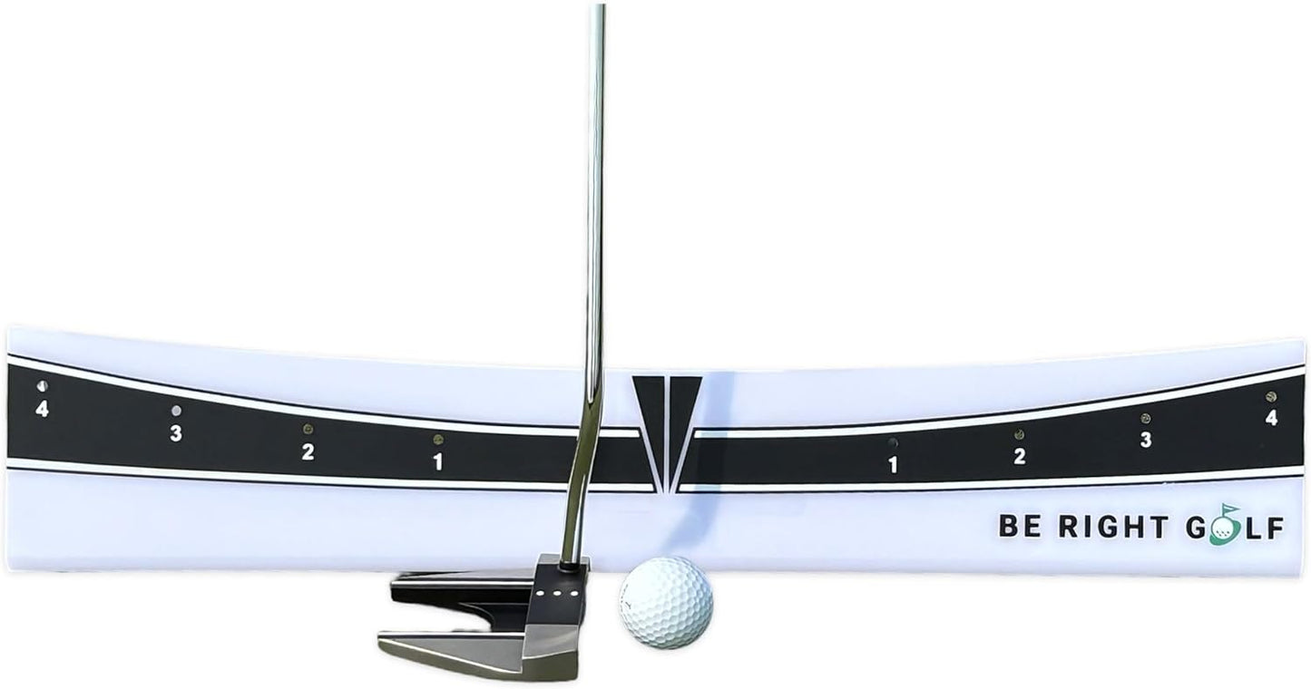 Putting Plane Rail – Portable Golf Putting Stroke Trainer for Indoor & Outdoor Use – Golf Training Aid for Putting - Improve Accuracy, Distance Control & Consistency