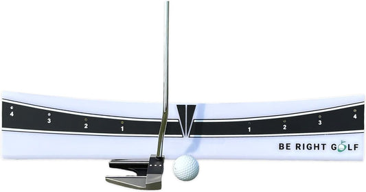Putting Plane Rail – Portable Golf Putting Stroke Trainer for Indoor & Outdoor Use – Golf Training Aid for Putting - Improve Accuracy, Distance Control & Consistency