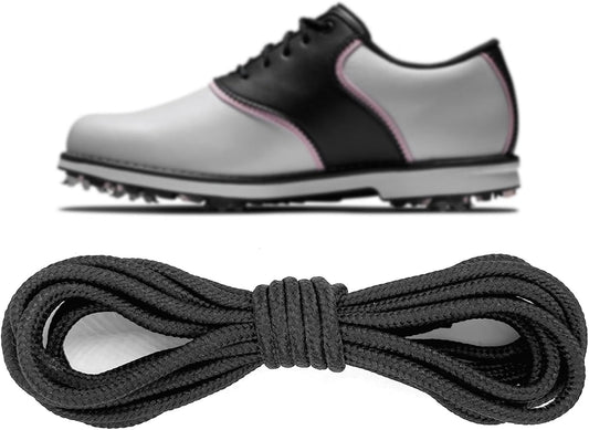 Polyester Golf Shoelaces for FootJoy Golf Sports Shoe, 3/32‘’(2.5mm) Thin Dress Oxford Shoe Lace Replacement Strings