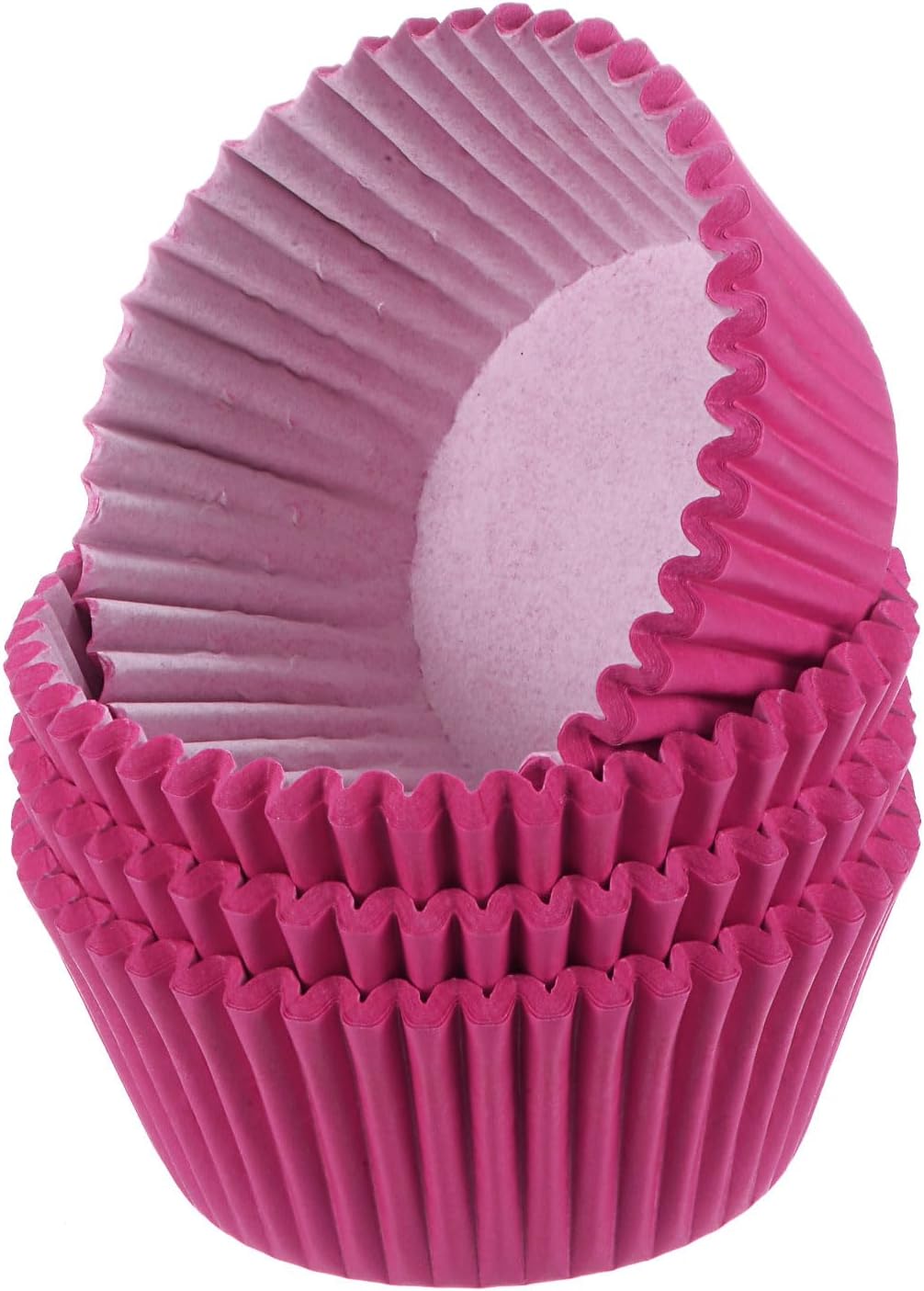 HARFINGTON 100 Count Cupcake Liners Rose Red Cupcake Cups Standard Size Muffins Liners Papers Baking Cups Wrappers Greaseproof for Party Wedding Birthday