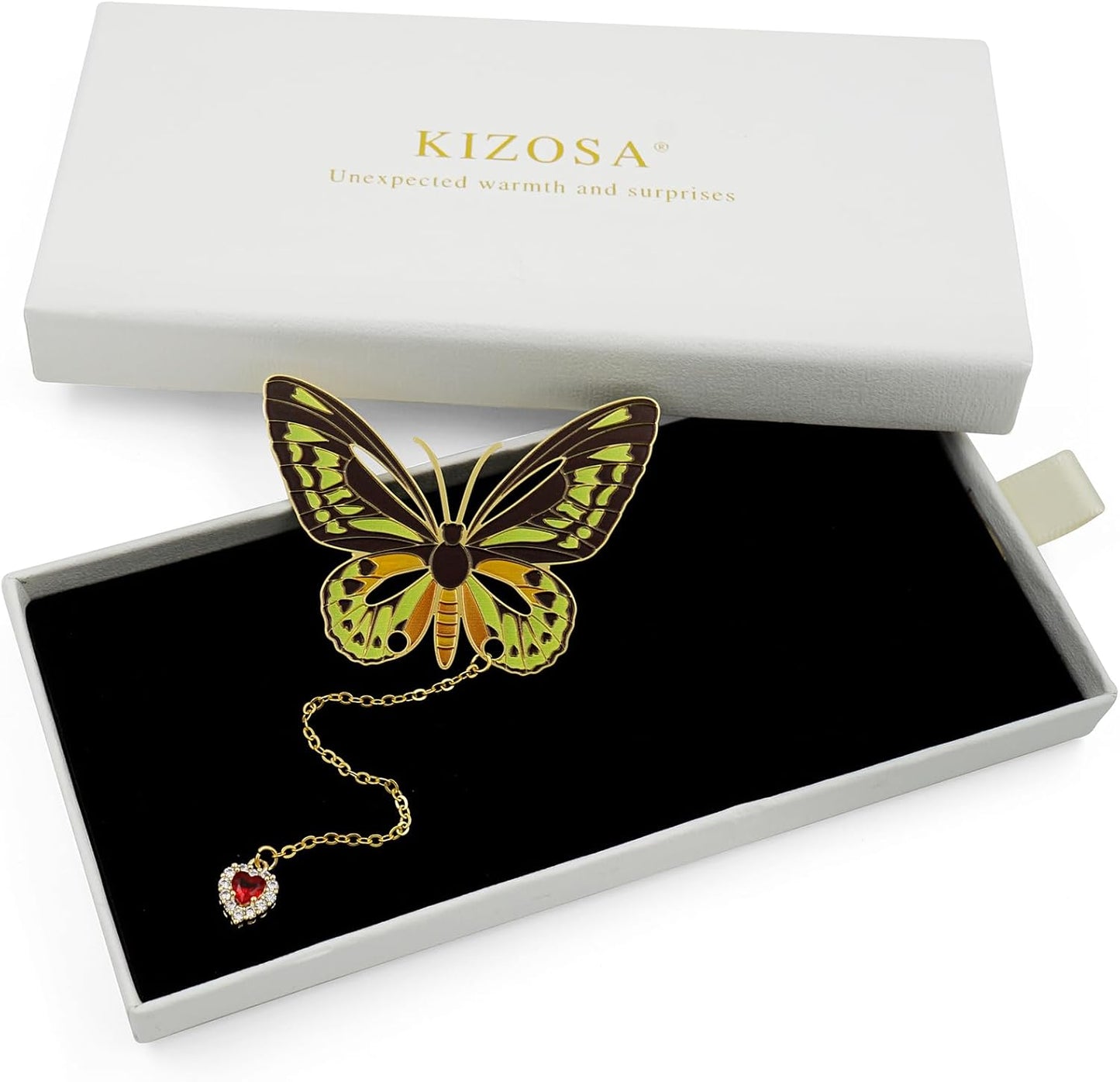 Butterfly Bookmarks for Women,Metal Bookmark,Unique Gifts Book Markers for Women Book Lovers,Teacher Appreciation Gifts,Valentine Mother's Day Christmas New Year Birthday Gift (05-Green)