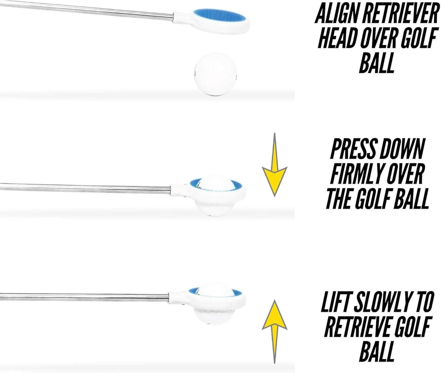 I GOTCHA JAWZ Compact Golf Ball Retriever