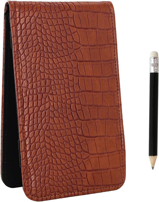 Myartte Golf Scorecard Holder Cover Yardage Book Cover with Golf Ball Marker and A Free Pencil 4.5 × 7.5 inches Black Blue Pink Multi-Color